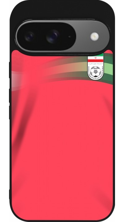 Google Pixel 9 / Pixel 9 Pro Case Hülle - Silikon schwarz Iran 2022 personalisierbares Fussballtrikot