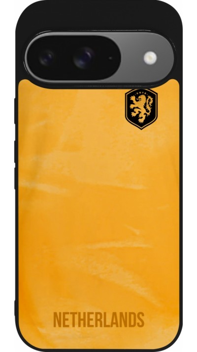 Google Pixel 9 / Pixel 9 Pro Case Hülle - Silikon schwarz Holland 2022 personalisierbares Fußballtrikot