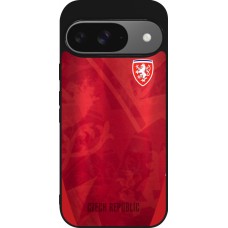 Google Pixel 9 / Pixel 9 Pro Case Hülle - Silikon schwarz Tschechische Republik personalisierbares Fussballtrikot