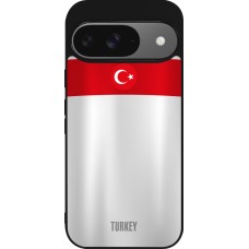 Google Pixel 9 / Pixel 9 Pro Case Hülle - Silikon schwarz Türkei personalisierbares Fussballtrikot