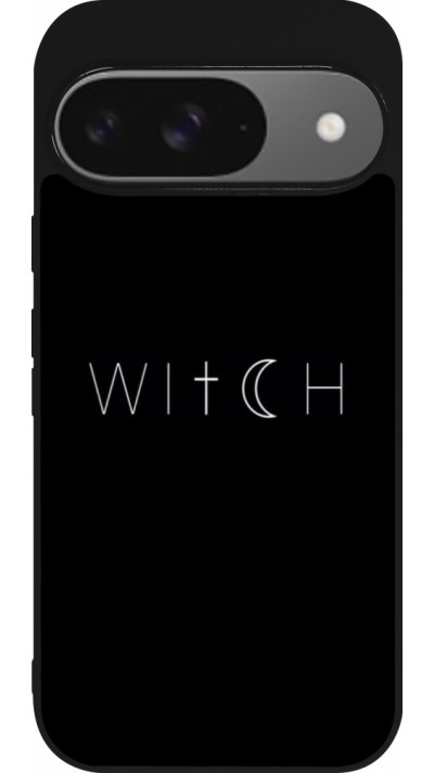 Google Pixel 9 / Pixel 9 Pro Case Hülle - Silikon schwarz Halloween 22 witch word