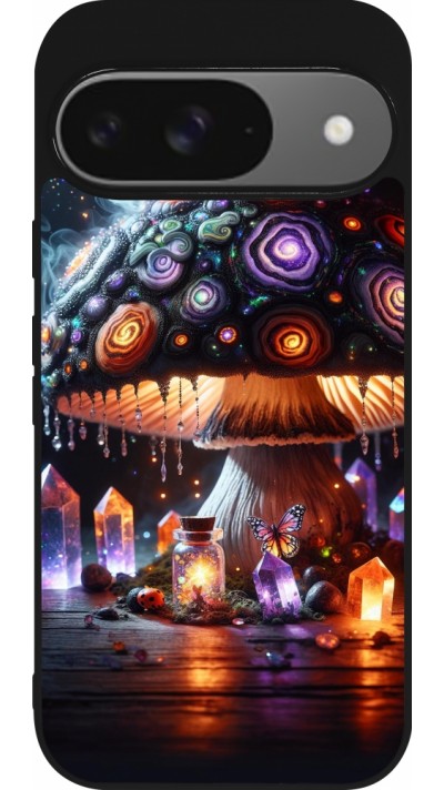 Google Pixel 9 / Pixel 9 Pro Case Hülle - Silikon schwarz Halloween Zaubertrank Magie