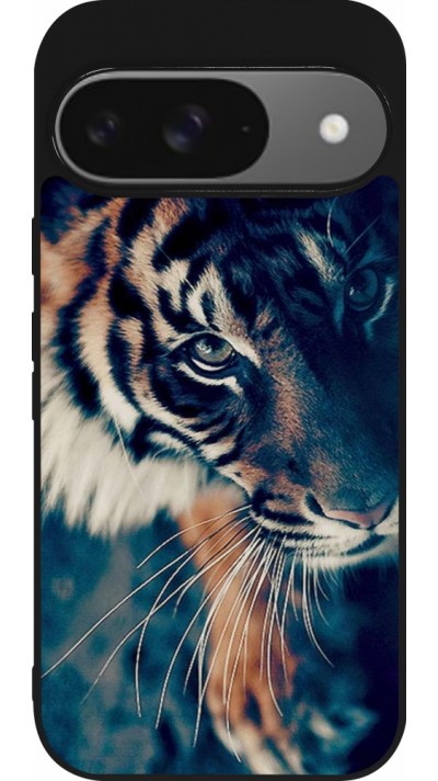 Google Pixel 9 / Pixel 9 Pro Case Hülle - Silikon schwarz Incredible Lion