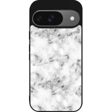 Google Pixel 9 / Pixel 9 Pro Case Hülle - Silikon schwarz Marble 01