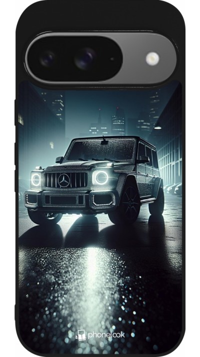 Google Pixel 9 / Pixel 9 Pro Case Hülle - Silikon schwarz Mercedes G AMG Nacht