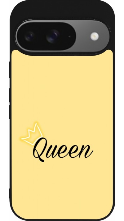 Google Pixel 9 / Pixel 9 Pro Case Hülle - Silikon schwarz Mom 2024 Queen