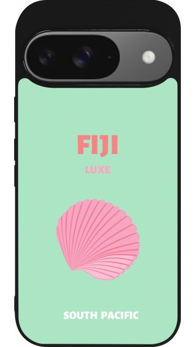 Google Pixel 9 / Pixel 9 Pro Case Hülle - Silikon schwarz Pop Summer Destination Fiji