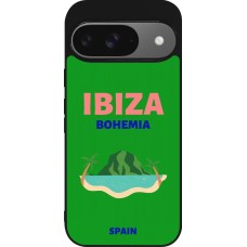 Google Pixel 9 / Pixel 9 Pro Case Hülle - Silikon schwarz Pop Summer Destination Ibiza