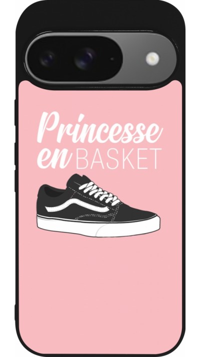 Google Pixel 9 / Pixel 9 Pro Case Hülle - Silikon schwarz princesse en basket