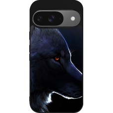 Google Pixel 9 / Pixel 9 Pro Case Hülle - Silikon schwarz Wolf Shape