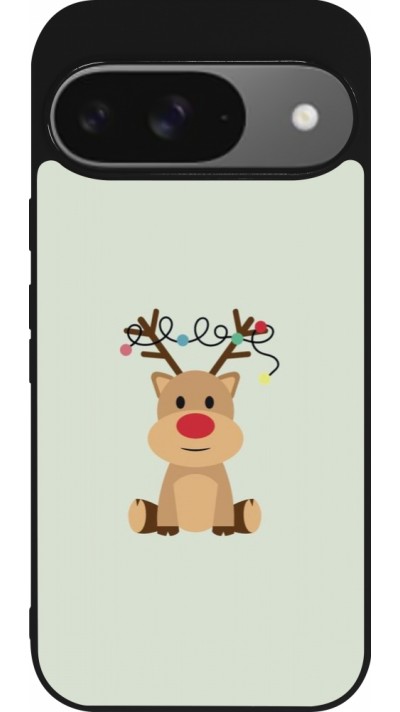 Google Pixel 9 / Pixel 9 Pro Case Hülle - Silikon schwarz Christmas 22 baby reindeer