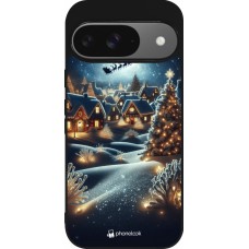 Google Pixel 9 / Pixel 9 Pro Case Hülle - Silikon schwarz Weihnachten 2023 Weihnachten steht vor der Tür