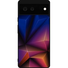 Google Pixel 6 Case Hülle - Silikon schwarz Abstract Triangles 