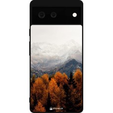 Google Pixel 6 Case Hülle - Silikon schwarz Autumn 21 Forest Mountain