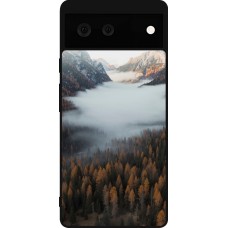 Google Pixel 6 Case Hülle - Silikon schwarz Autumn 22 forest lanscape