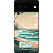 Google Pixel 6 Case Hülle - Silikon schwarz Bali Landscape