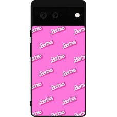 Google Pixel 6 Case Hülle - Silikon schwarz Barbie Pattern