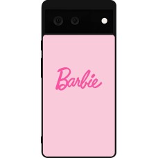 Google Pixel 6 Case Hülle - Silikon schwarz Barbie Text