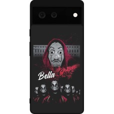 Google Pixel 6 Case Hülle - Silikon schwarz Bella Ciao