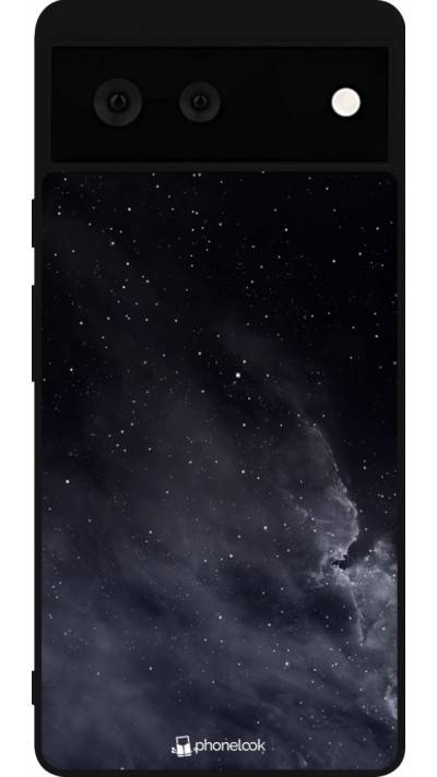 Google Pixel 6 Case Hülle - Silikon schwarz Black Sky Clouds