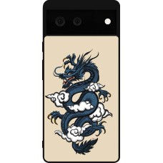 Google Pixel 6 Case Hülle - Silikon schwarz Blue Dragon Tattoo