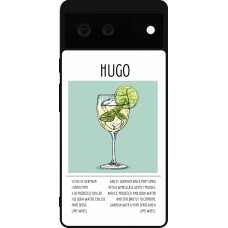 Google Pixel 6 Case Hülle - Silikon schwarz Cocktail Rezept Hugo