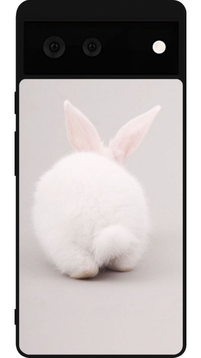 Google Pixel 6 Case Hülle - Silikon schwarz Easter 2024 bunny butt