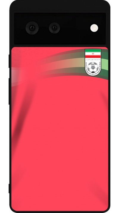 Google Pixel 6 Case Hülle - Silikon schwarz Iran 2022 personalisierbares Fussballtrikot