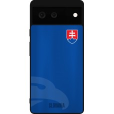 Google Pixel 6 Case Hülle - Silikon schwarz Fussballtrikot Slowakei