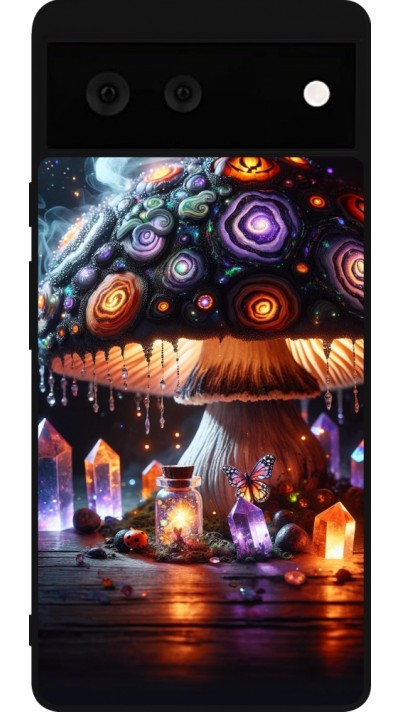 Google Pixel 6 Case Hülle - Silikon schwarz Halloween Zaubertrank Magie