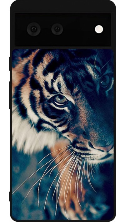 Google Pixel 6 Case Hülle - Silikon schwarz Incredible Lion