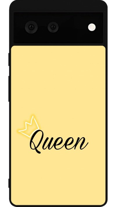 Google Pixel 6 Case Hülle - Silikon schwarz Mom 2024 Queen