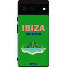 Google Pixel 6 Case Hülle - Silikon schwarz Pop Summer Destination Ibiza