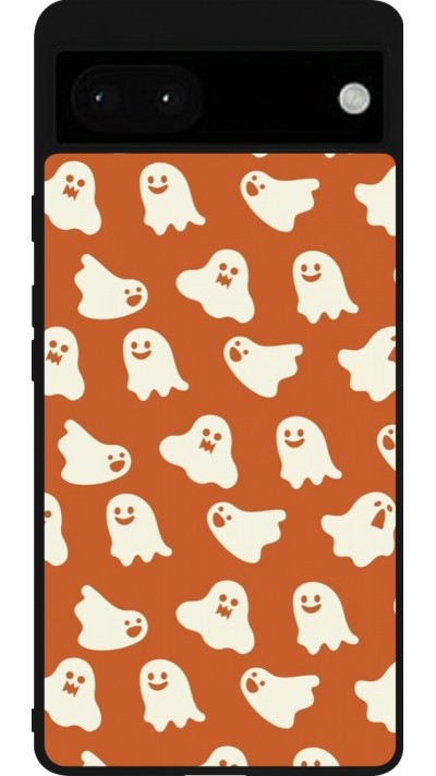 Google Pixel 6a Case Hülle - Silikon schwarz Autumn 2024 mini ghosts