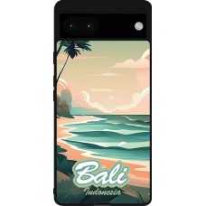 Google Pixel 6a Case Hülle - Silikon schwarz Bali Landscape