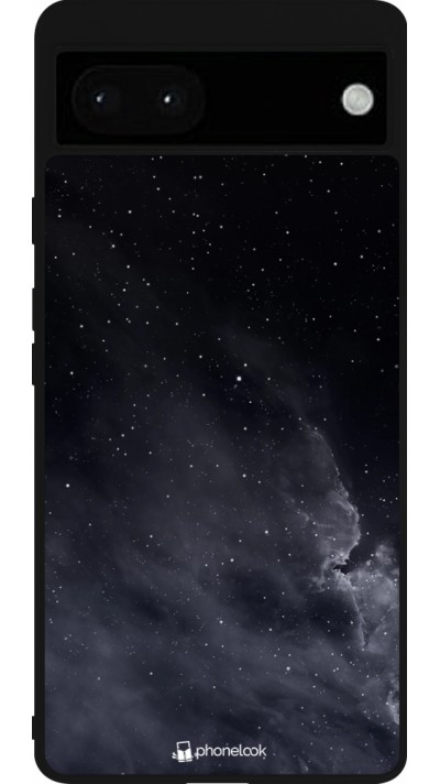 Google Pixel 6a Case Hülle - Silikon schwarz Black Sky Clouds