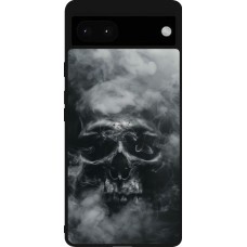 Google Pixel 6a Case Hülle - Silikon schwarz Halloween 2024 smoky skull