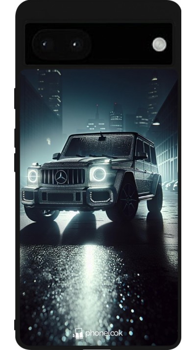 Google Pixel 6a Case Hülle - Silikon schwarz Mercedes G AMG Nacht