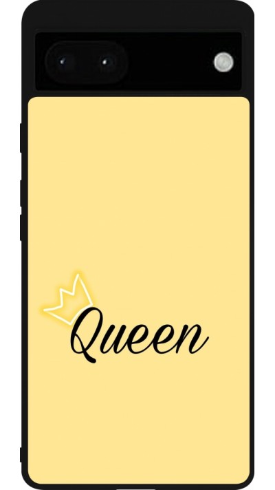 Google Pixel 6a Case Hülle - Silikon schwarz Mom 2024 Queen