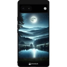 Google Pixel 6a Case Hülle - Silikon schwarz Ansicht des Nachthimmels