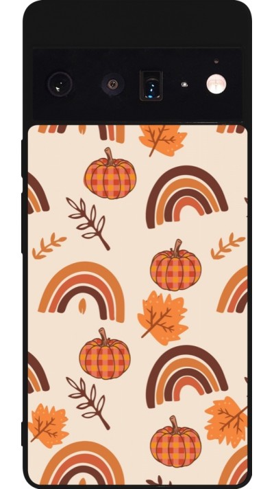 Google Pixel 6 Pro Case Hülle - Silikon schwarz Autumn 2024 rainbow