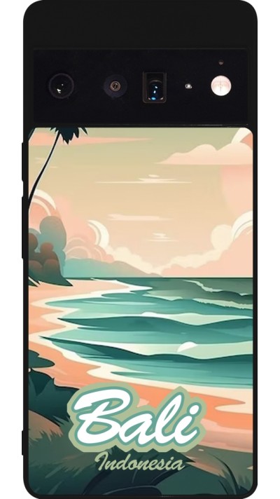 Google Pixel 6 Pro Case Hülle - Silikon schwarz Bali Landscape