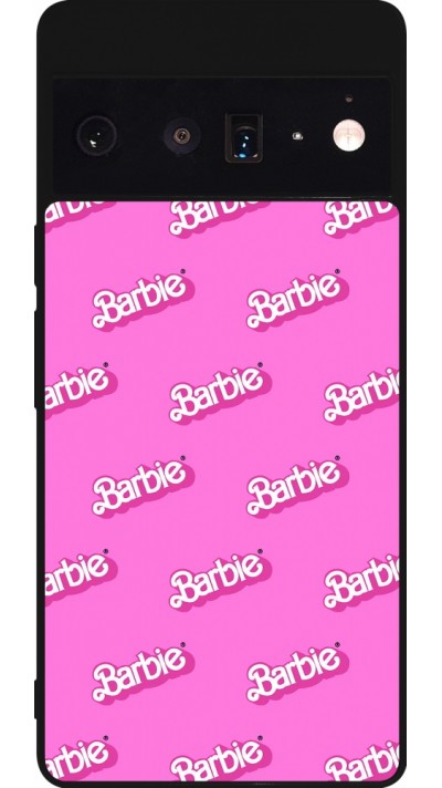 Google Pixel 6 Pro Case Hülle - Silikon schwarz Barbie Pattern