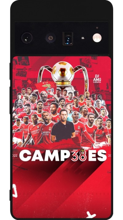 Google Pixel 6 Pro Case Hülle - Silikon schwarz Benfica Campeoes 2023