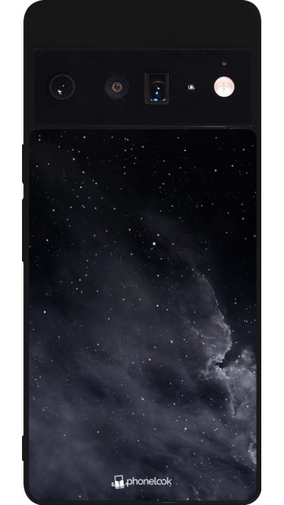 Google Pixel 6 Pro Case Hülle - Silikon schwarz Black Sky Clouds