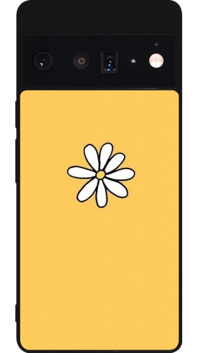 Google Pixel 6 Pro Case Hülle - Silikon schwarz Easter 2023 daisy