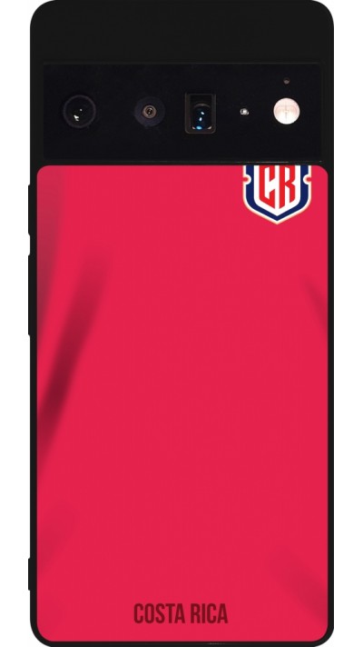 Google Pixel 6 Pro Case Hülle - Silikon schwarz Costa Rica 2022 personalisierbares Fussballtrikot