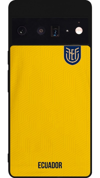 Google Pixel 6 Pro Case Hülle - Silikon schwarz Ecuador 2022 Fußballtrikot