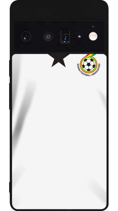 Google Pixel 6 Pro Case Hülle - Silikon schwarz Ghana 2022 personalisierbares Fussballtrikot