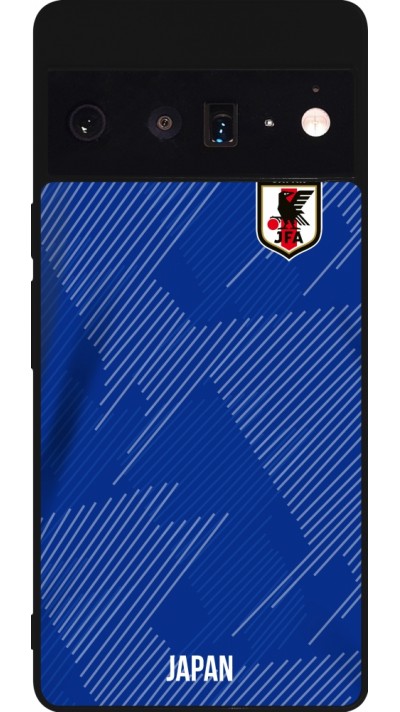 Google Pixel 6 Pro Case Hülle - Silikon schwarz Japan 2022 personalisierbares Fussballtrikot